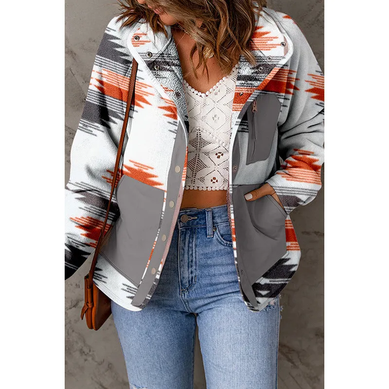 Ana Bade Women's Casual Print Jacket