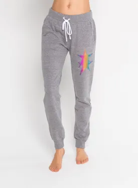 ASYMMETRICAL STARS - Flat Pocket Sweatpants