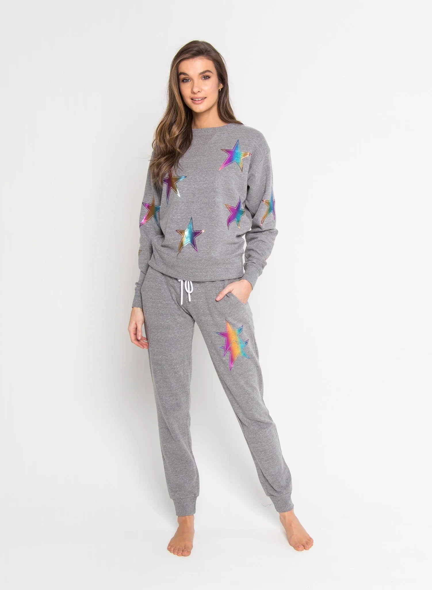 ASYMMETRICAL STARS - Flat Pocket Sweatpants