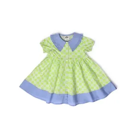 Baby Girl Front Open Frock With Ruffles