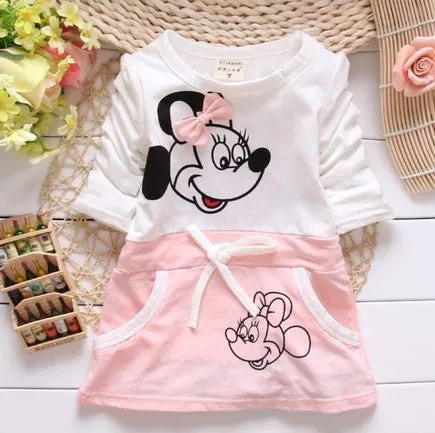 Baby girls dress New Brand Fashion Minnie Summer Dress