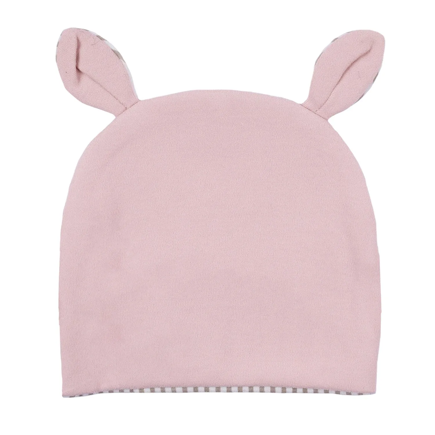 Baby Moo Busy Bee All Season Stretchable Hosiery Warm 3D Beanie Cap - Pink