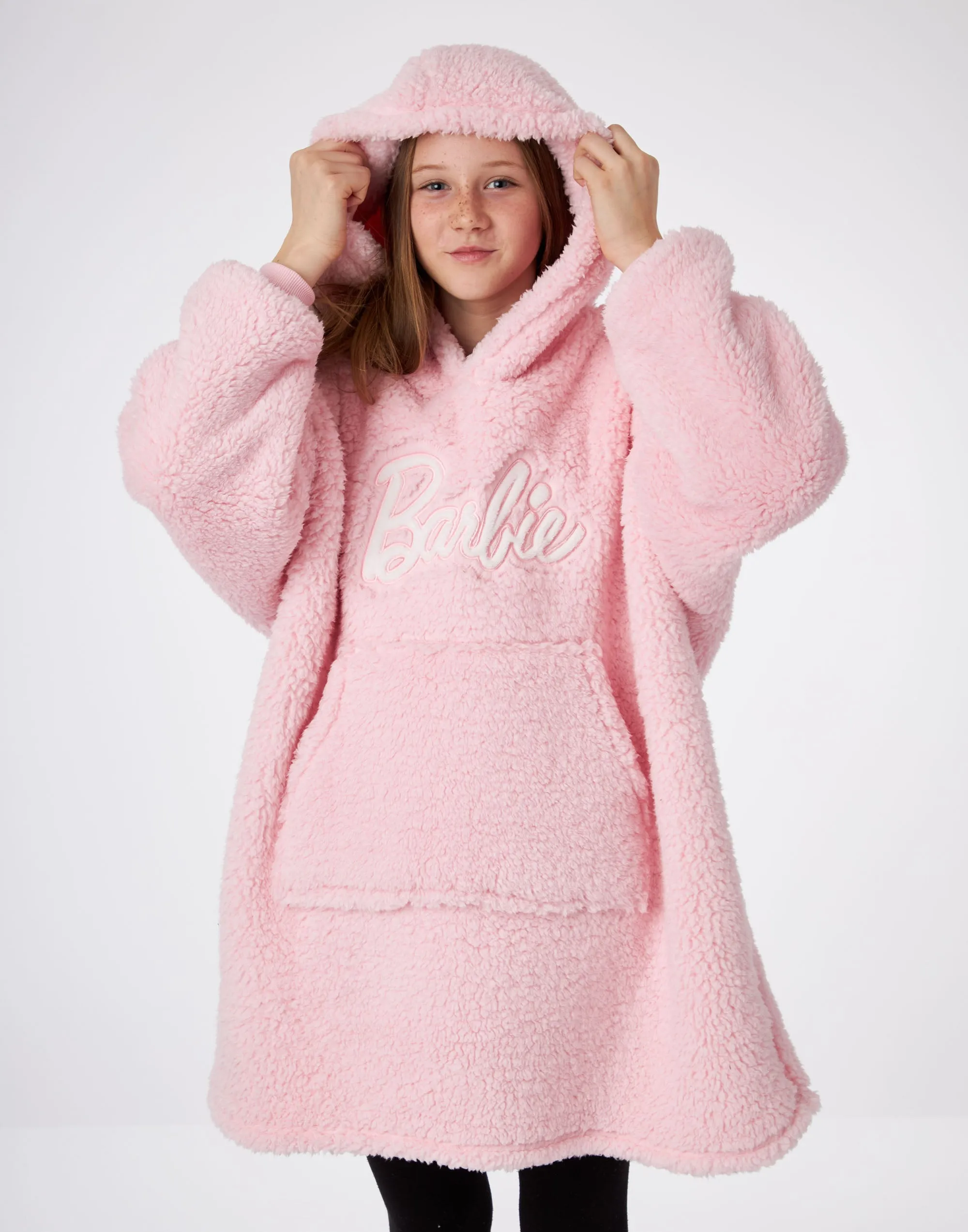 Barbie Girls Pink Blanket Hoodie