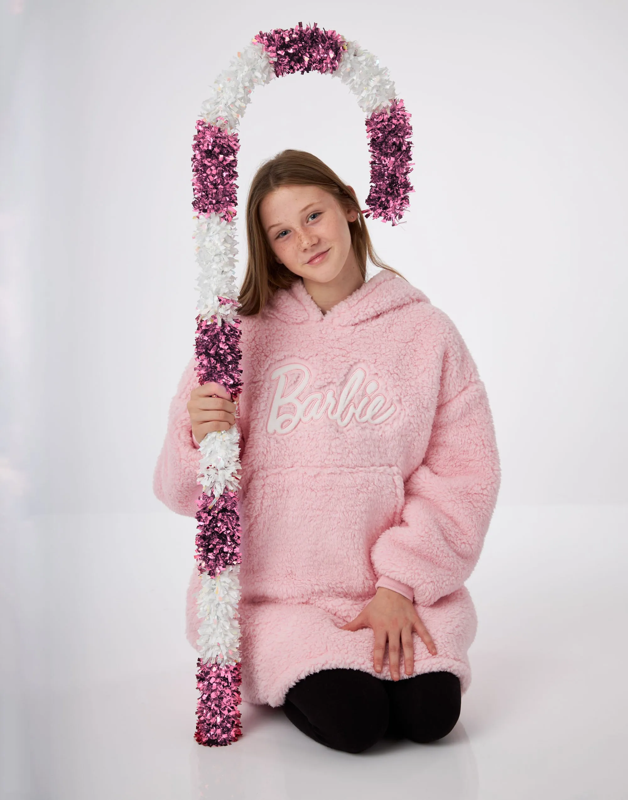 Barbie Girls Pink Blanket Hoodie