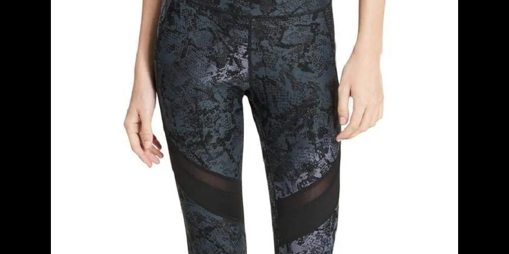 Calvin Klein Women's Performance Printed High-Waist Leggings Med Pink Size Extra Small