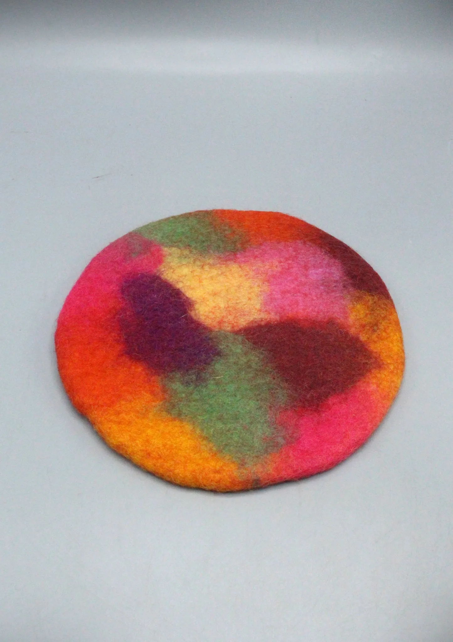 Christmas Mixed Color Felt Round Trivet