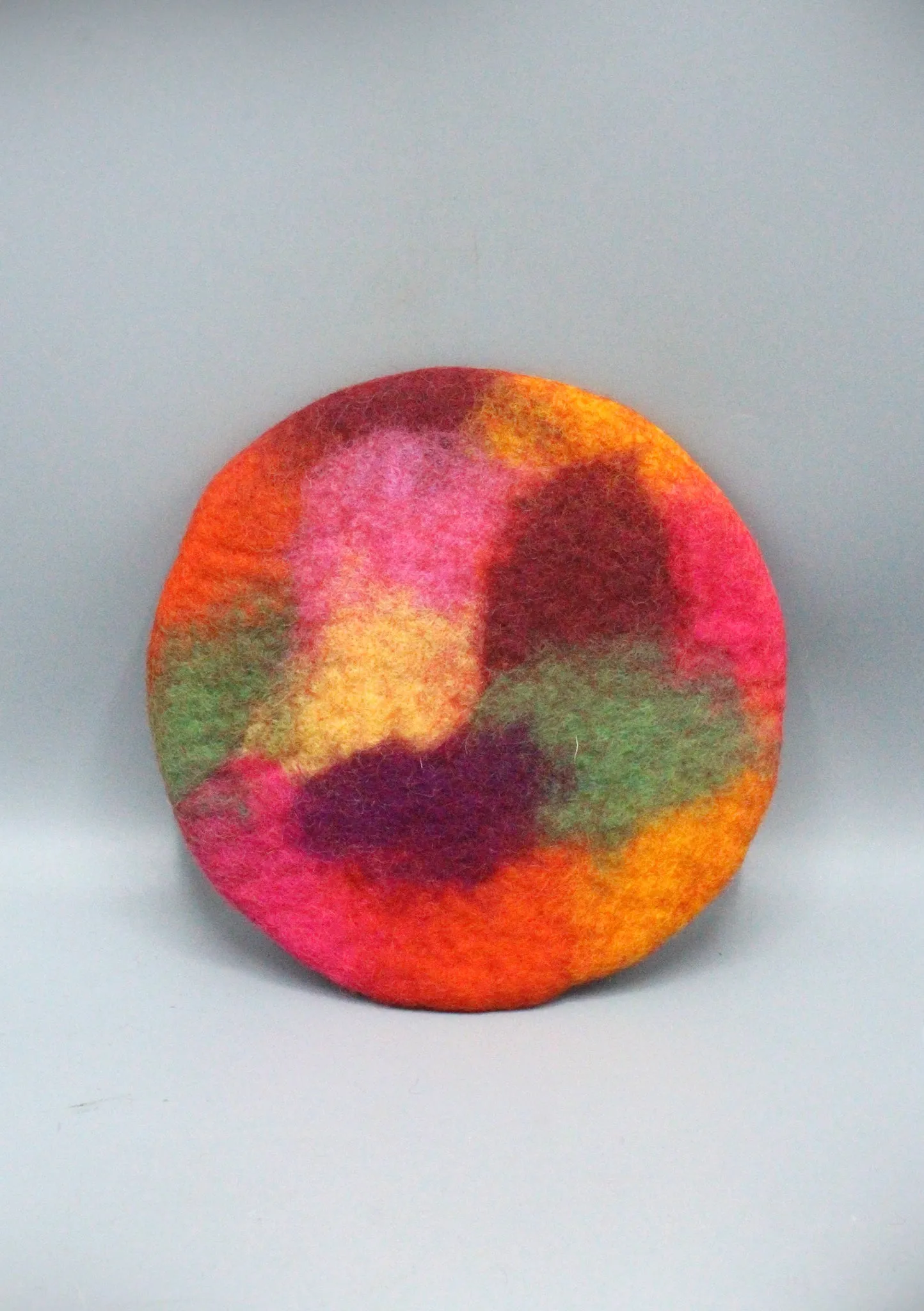 Christmas Mixed Color Felt Round Trivet