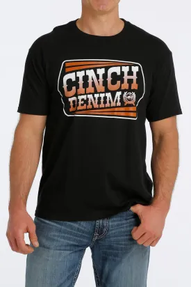 Cinch Mens Denim Tee - Black - MTT1690494