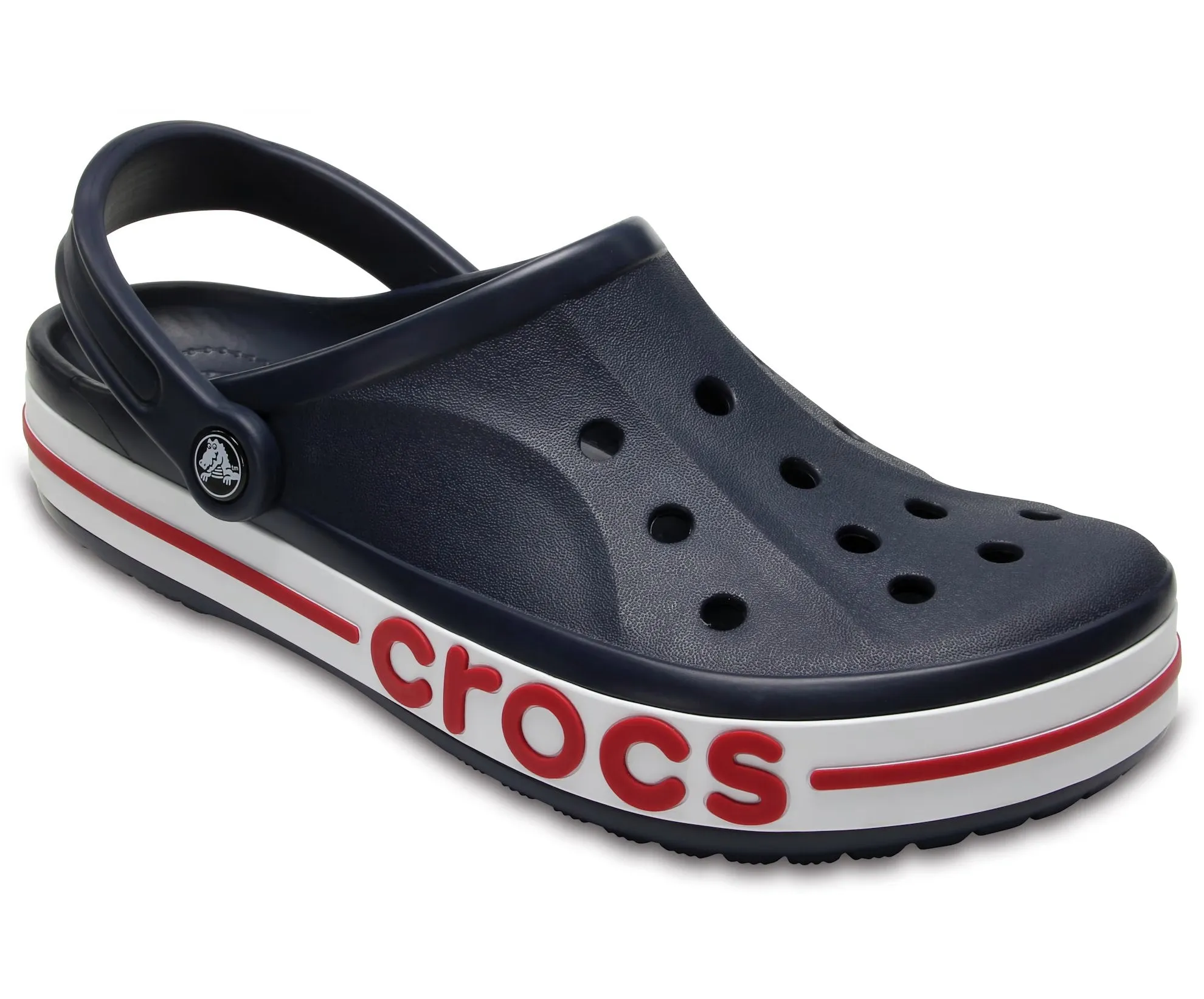 Crocs Bayaband Sandals, Navy/Red