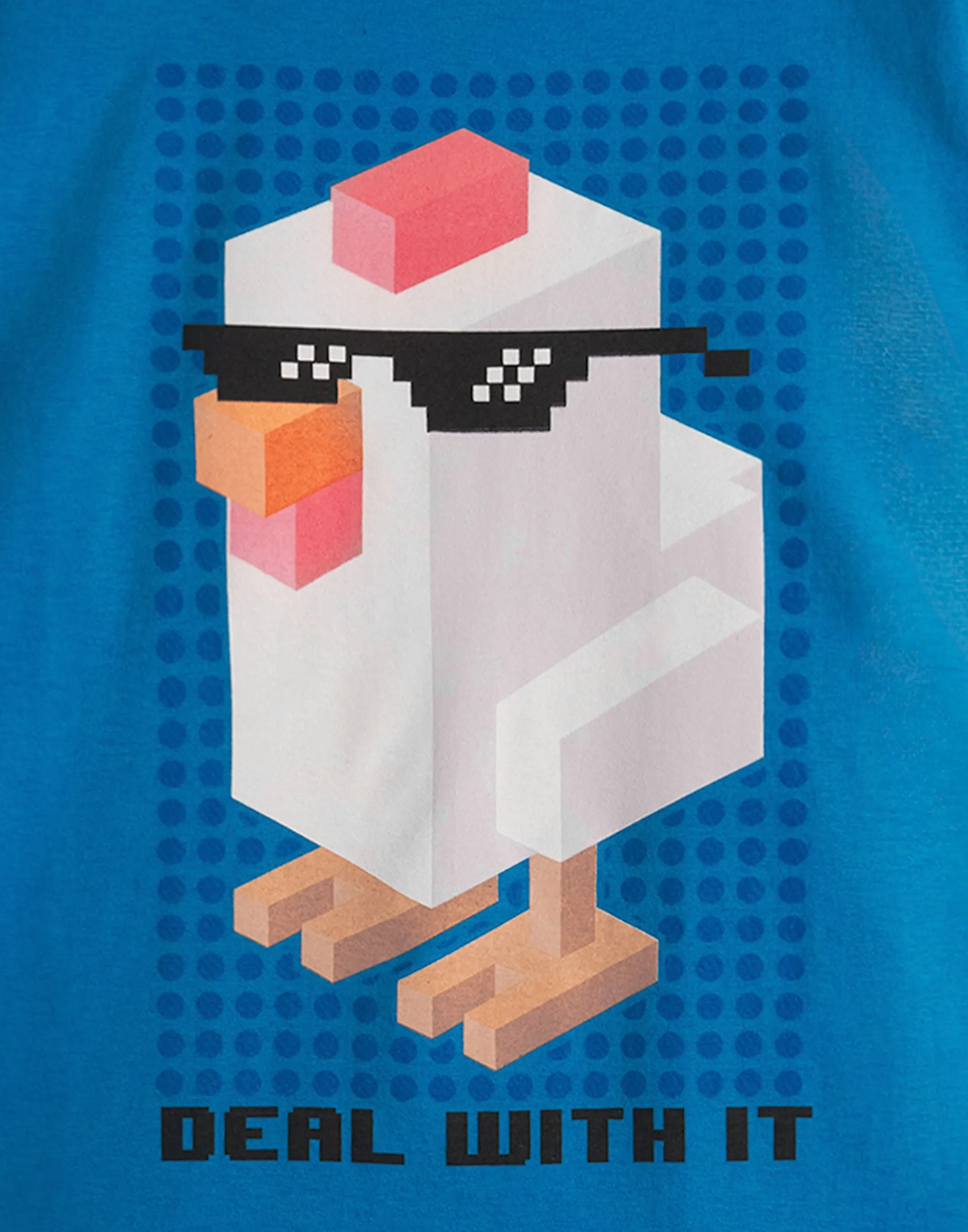 Crossy Road Boys Blue Short Sleeved T-Shirt