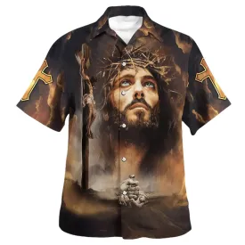 Crucifixion Of Jesus Hawaiian Shirts For Men And Women - Christian Hawaiian Shirt - Hawaiian Summer Shirts