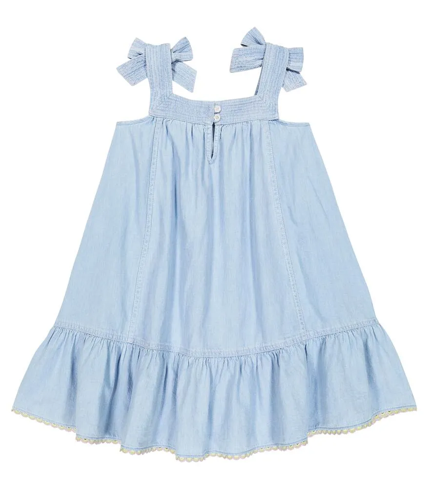 Denim dress Halcyon Zimmermann Kids, blue