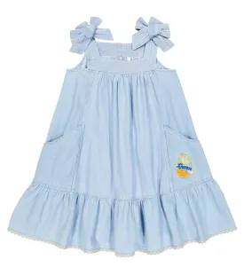 Denim dress Halcyon Zimmermann Kids, blue