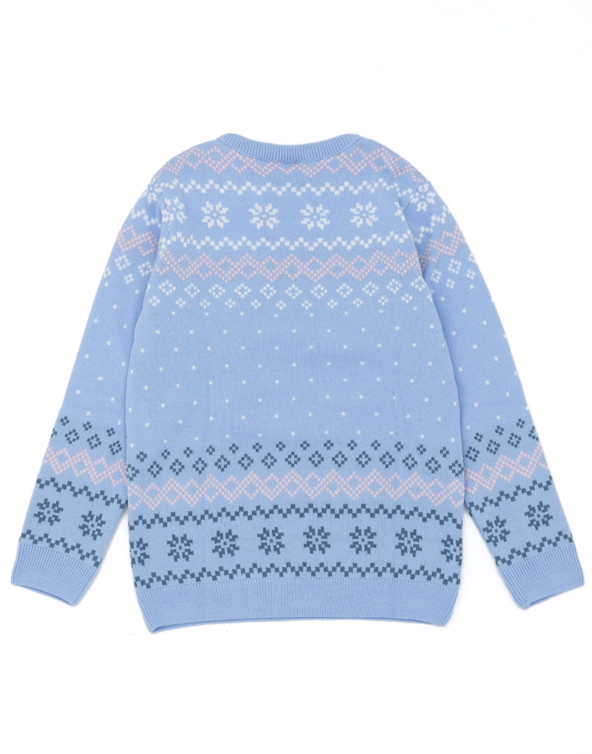 Disney Lilo & Stitch Kids Blue Knitted Christmas Jumper