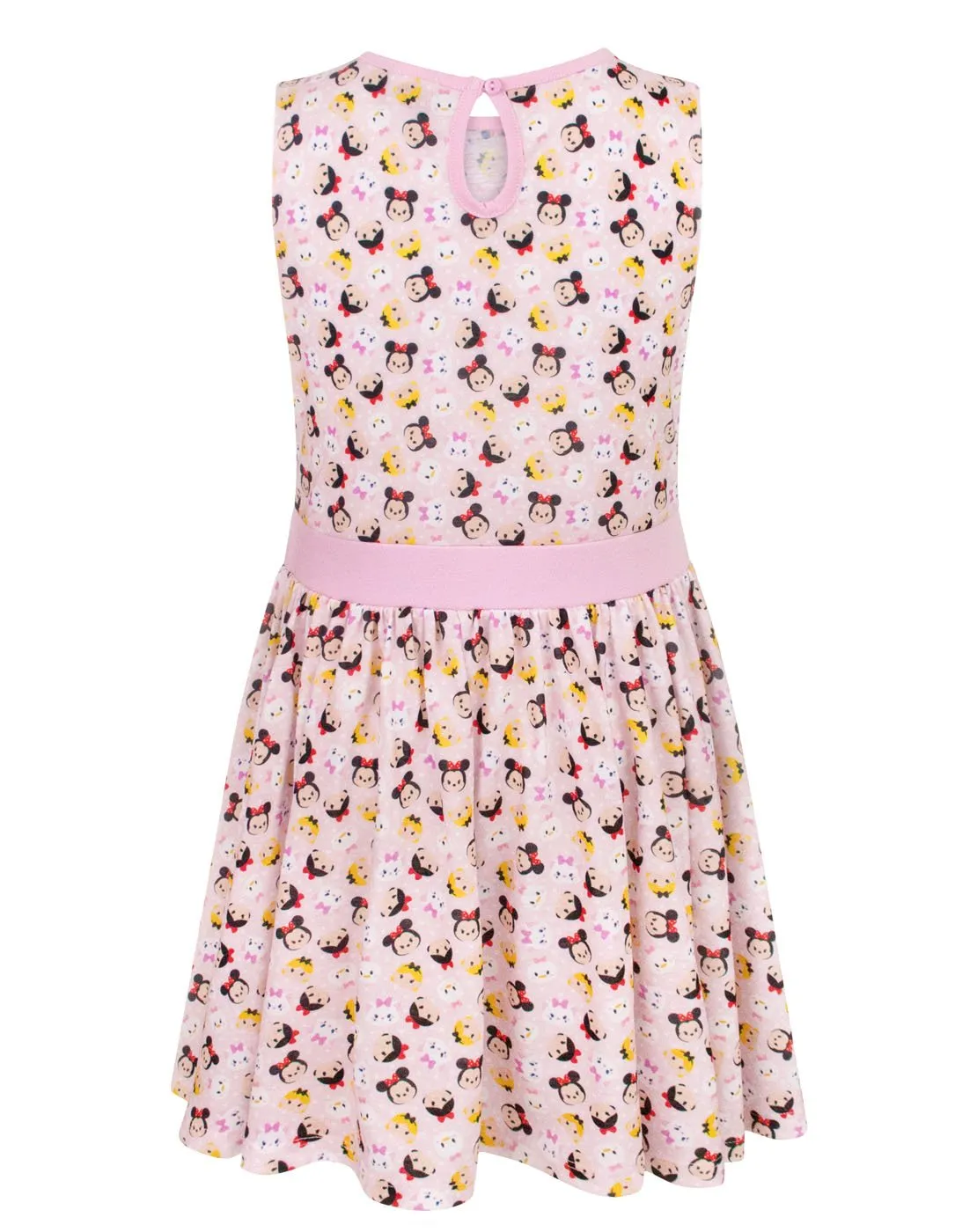 Disney tsum tsum Girls Pink Sleeveless Skater Dress