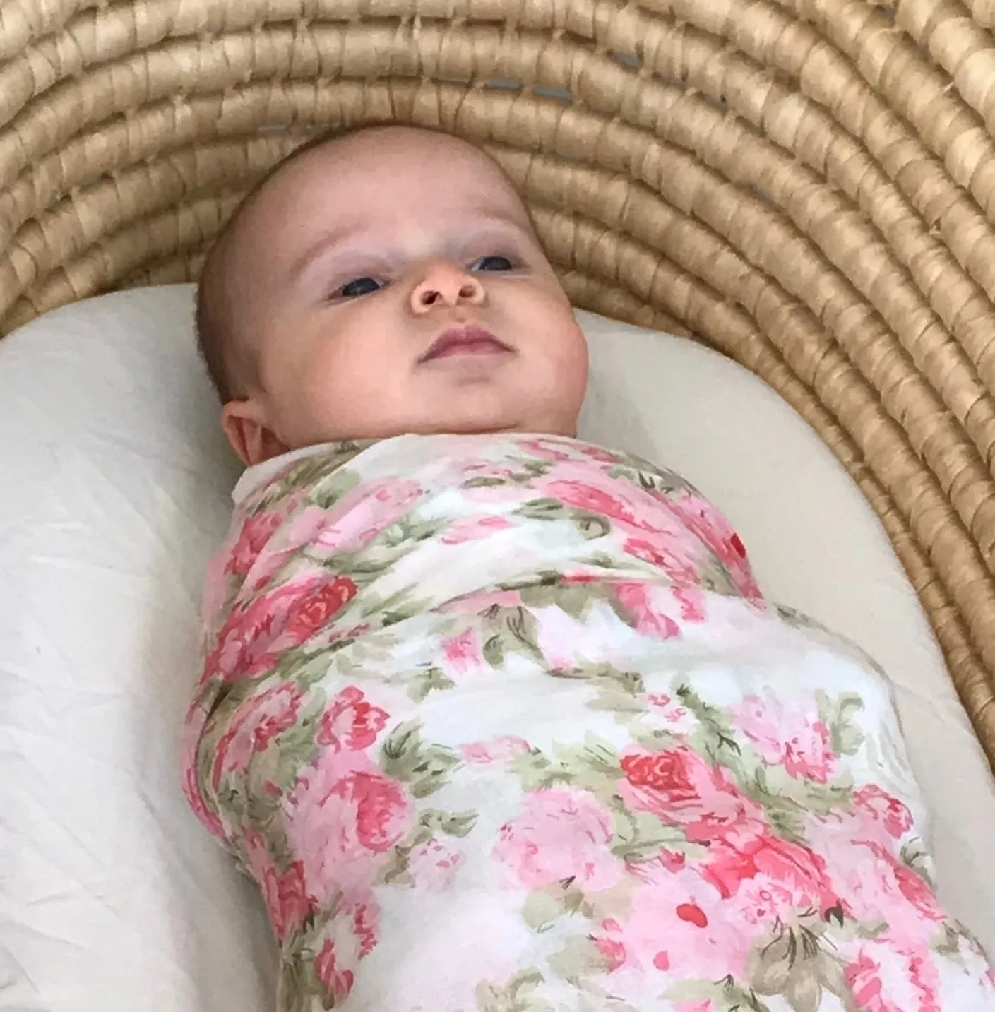 Emotion & Kids - Baby Swaddle Wrap - PEONY ROSE