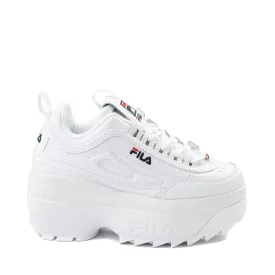 Fila Disruptor Women's Wedge Sneakers, White