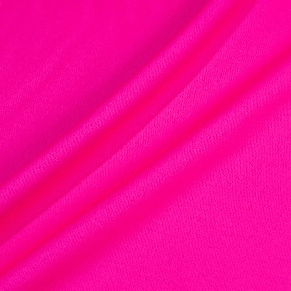 Fluorescent Pink Stretch Wool Gaberdine