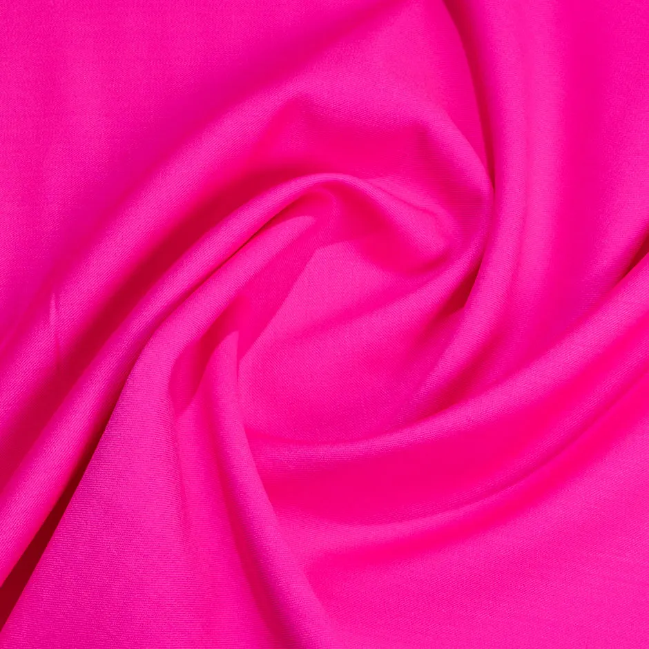 Fluorescent Pink Stretch Wool Gaberdine