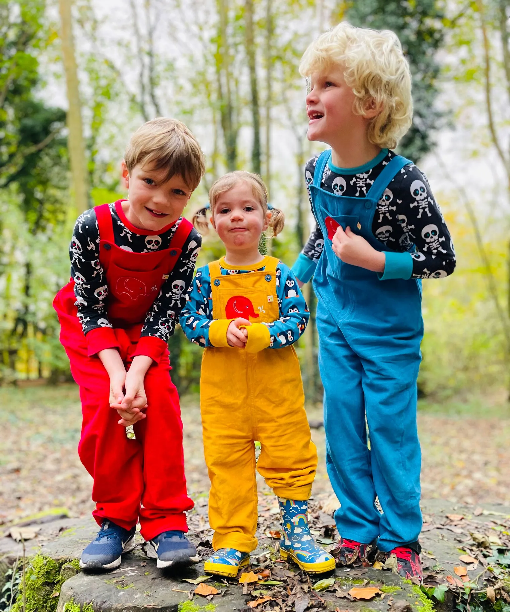 Frugi Babipur Kids Yellow Cord Dungarees