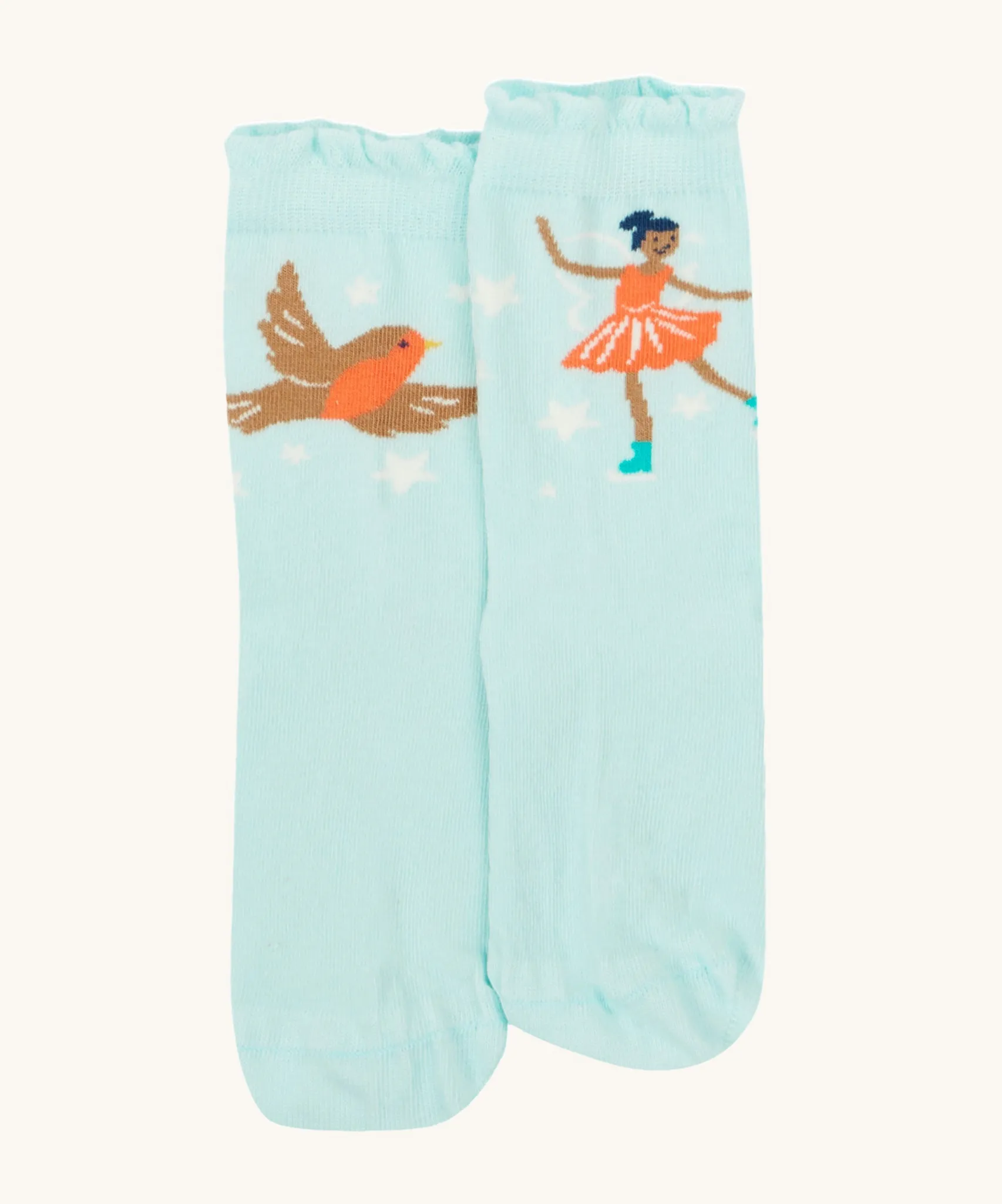 Frugi Frill Socks 2 Pack- Enchanted Forest