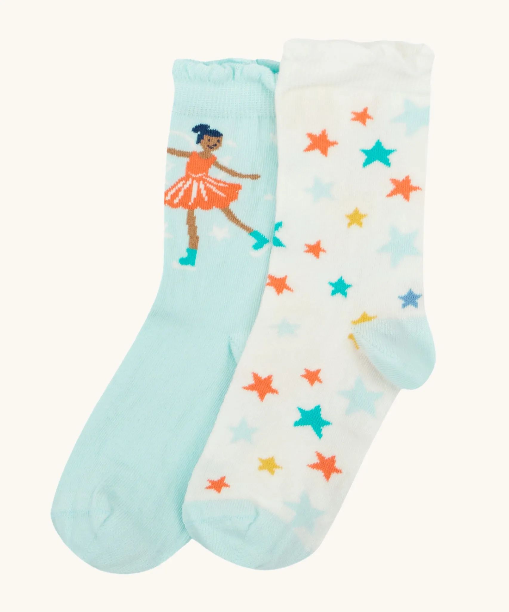 Frugi Frill Socks 2 Pack- Enchanted Forest