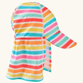 Frugi Little Swim Legionnaires Hat - Seaside Stripe