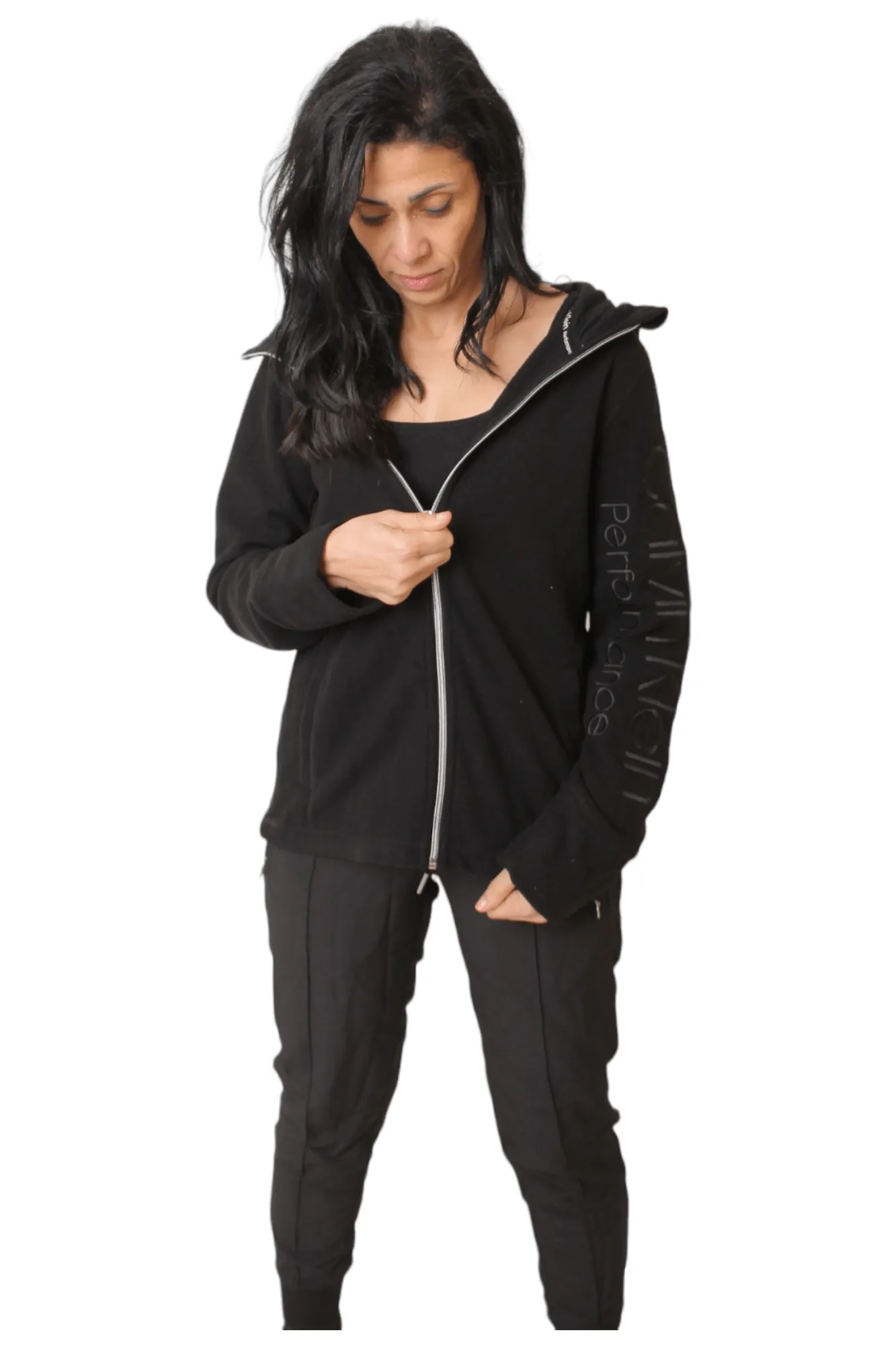 Full Zipper Jacket - CK -  Black (Silver zipper)