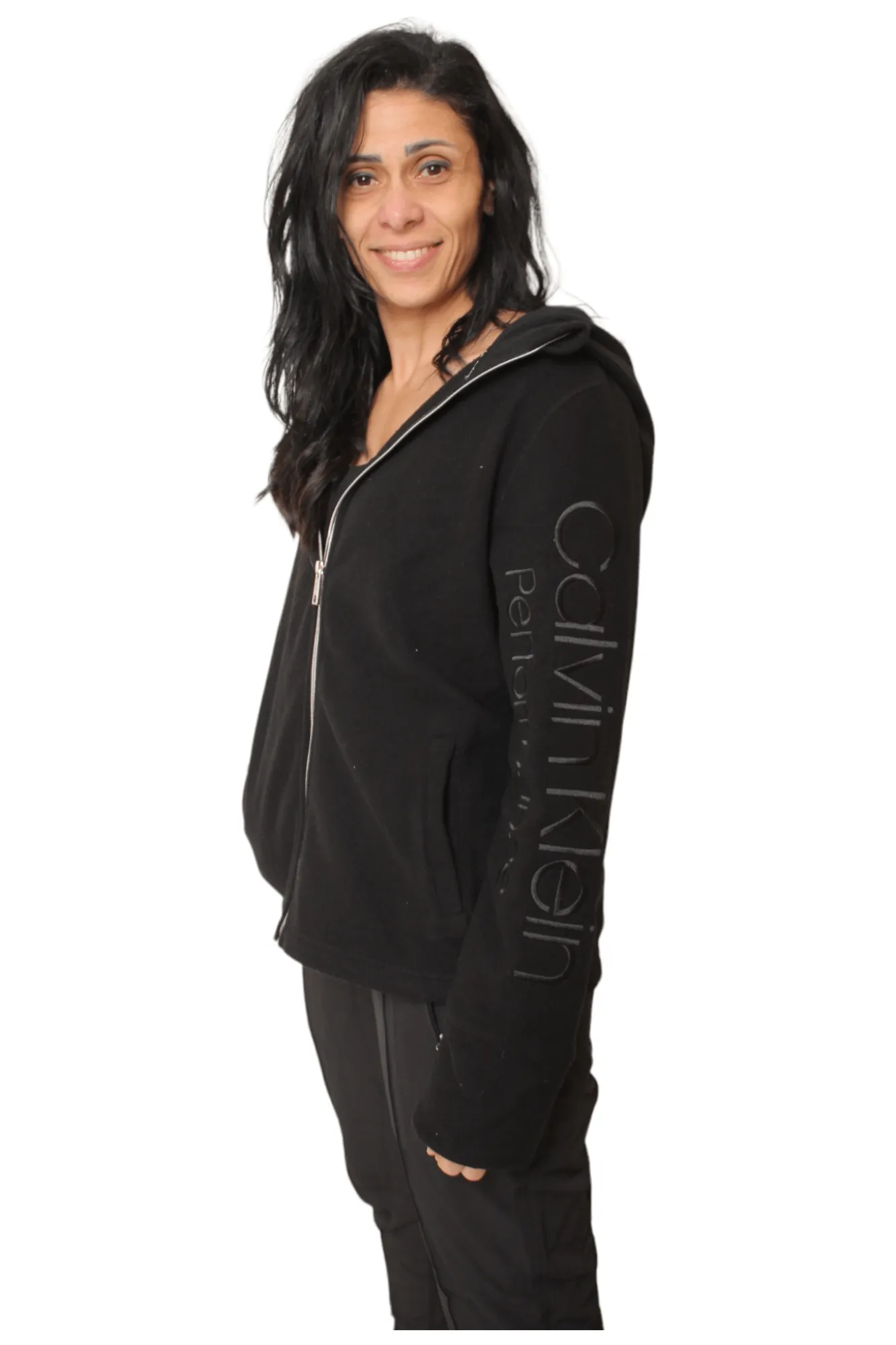 Full Zipper Jacket - CK -  Black (Silver zipper)