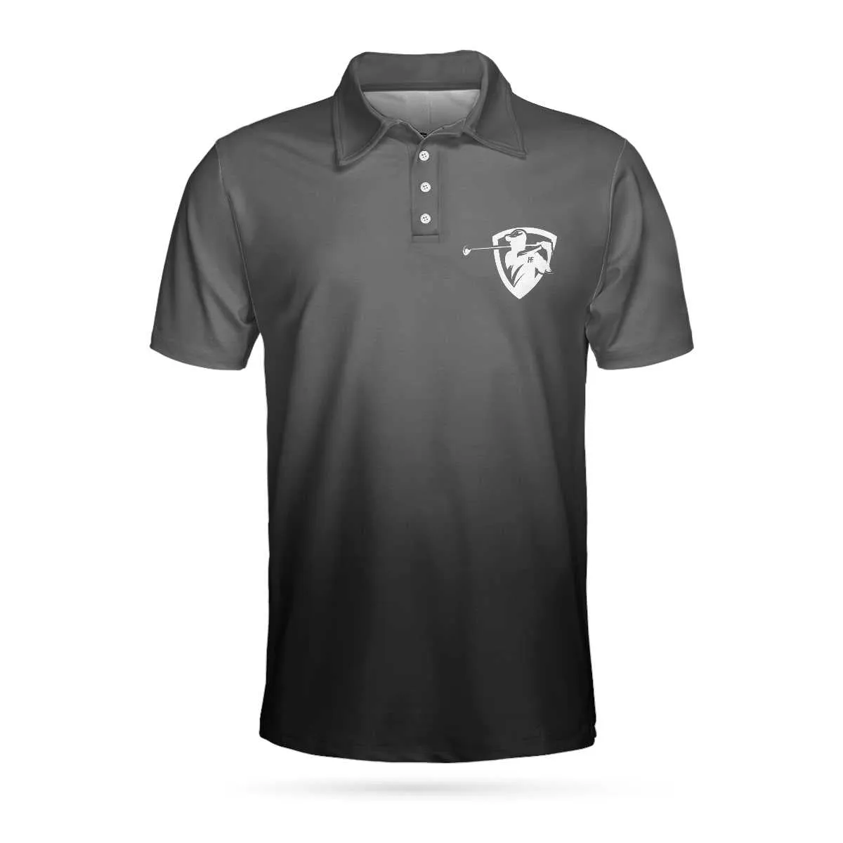 Golf Black Pimps Polo Shirt For Men, Funny White Men Golfing Polo Shirt Coolspod