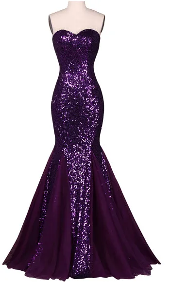 Grace Karin Sequin Long Evening Dress High Quality