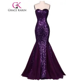 Grace Karin Sequin Long Evening Dress High Quality