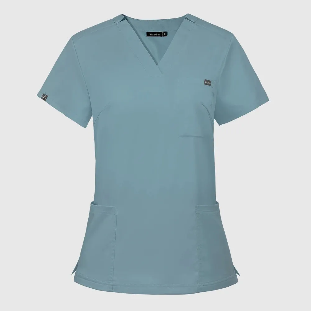 HC - Elastic Scrub Set: Comfortable medical uniform with top and pants for nurses and doctors