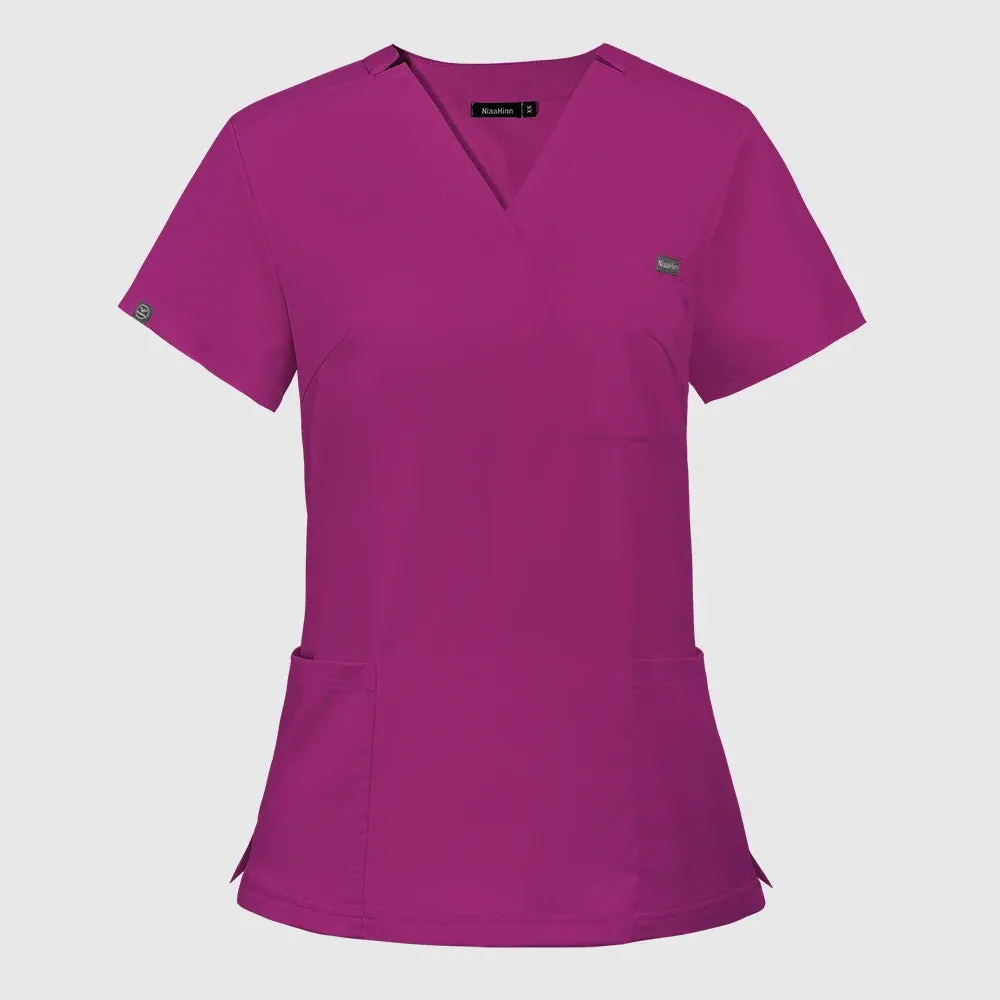 HC - Elastic Scrub Set: Comfortable medical uniform with top and pants for nurses and doctors