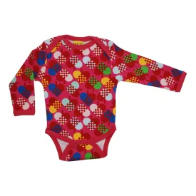 Hearts Long Sleeve Onesie