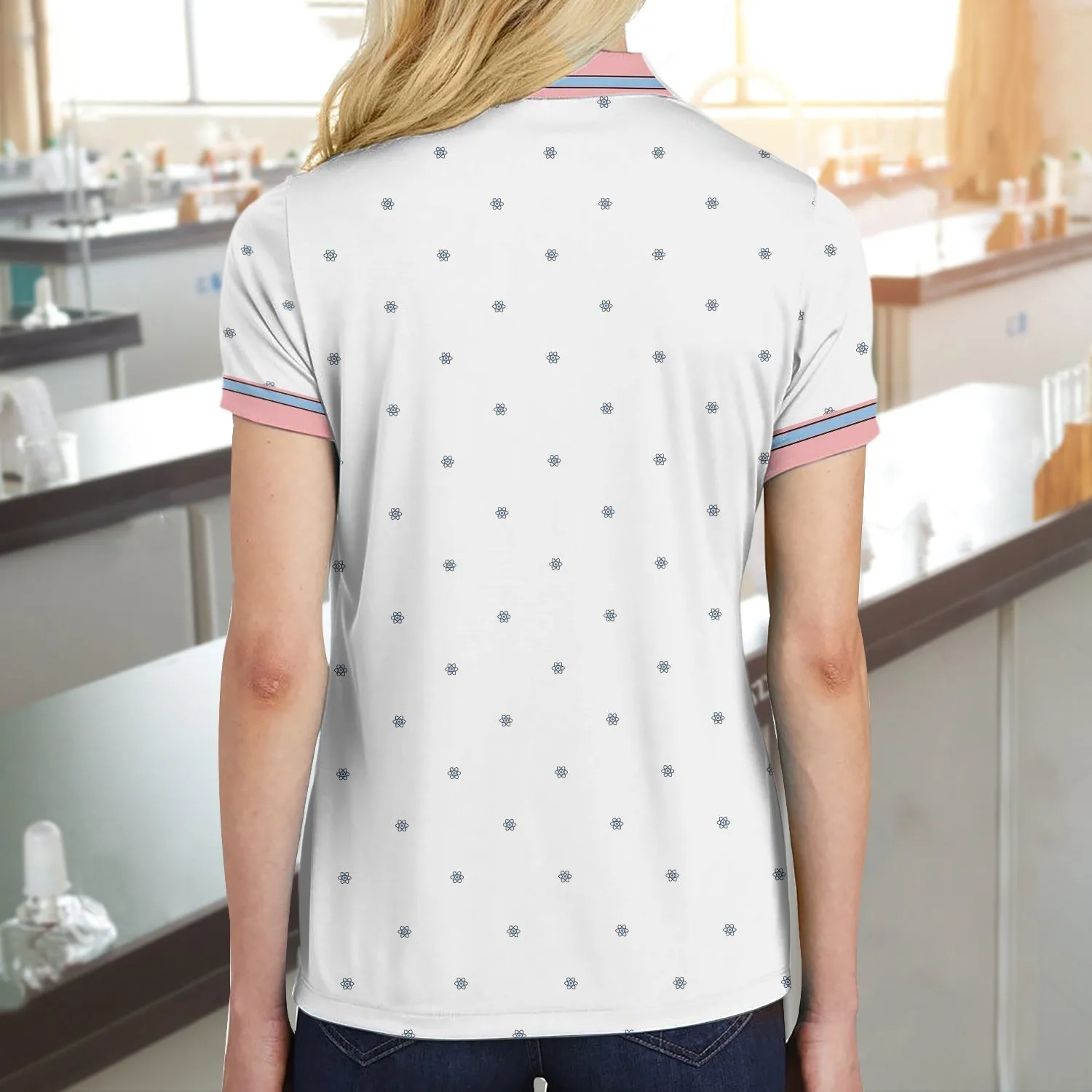 I Love Biology Short Sleeve Women Polo Coolspod