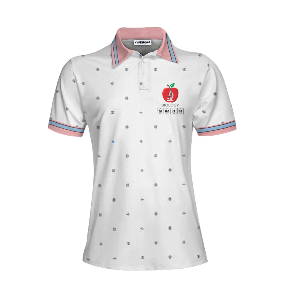 I Love Biology Short Sleeve Women Polo Coolspod