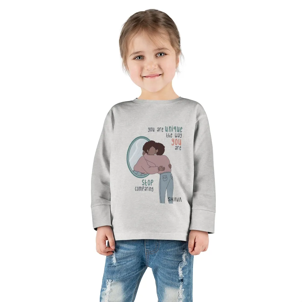 IAC  KIDS Long Sleeves  Toddler Tee / You are unique (black)