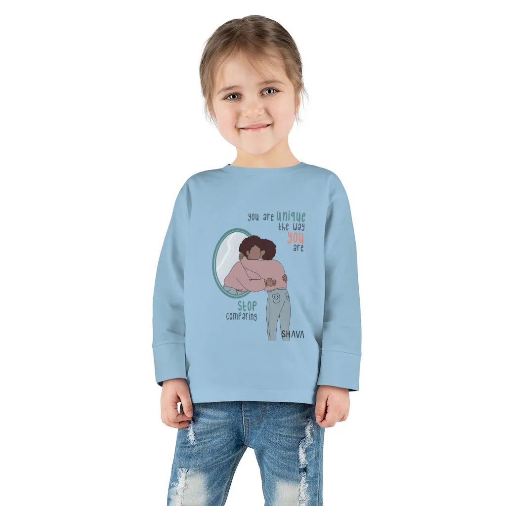 IAC  KIDS Long Sleeves  Toddler Tee / You are unique (black)