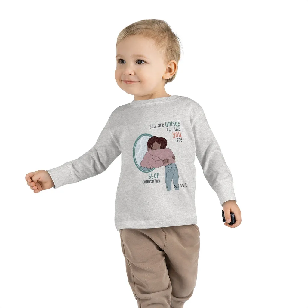 IAC  KIDS Long Sleeves  Toddler Tee / You are unique (black)