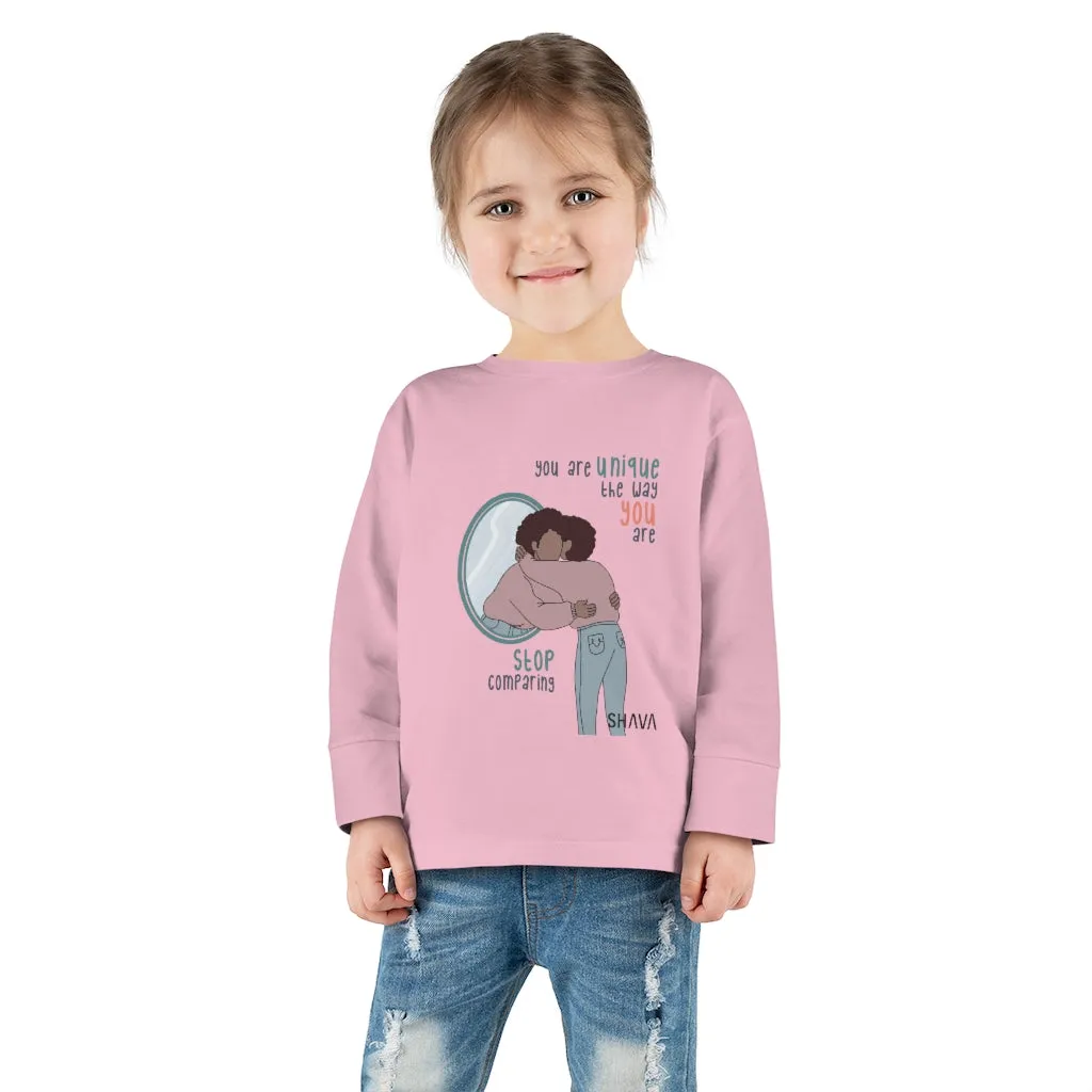 IAC  KIDS Long Sleeves  Toddler Tee / You are unique (black)