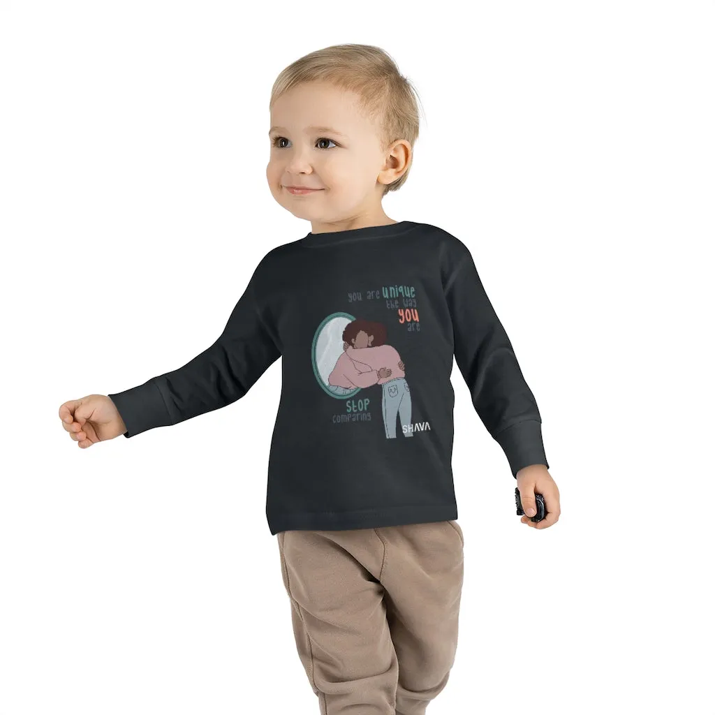 IAC  KIDS Long Sleeves  Toddler Tee / You are unique (black)