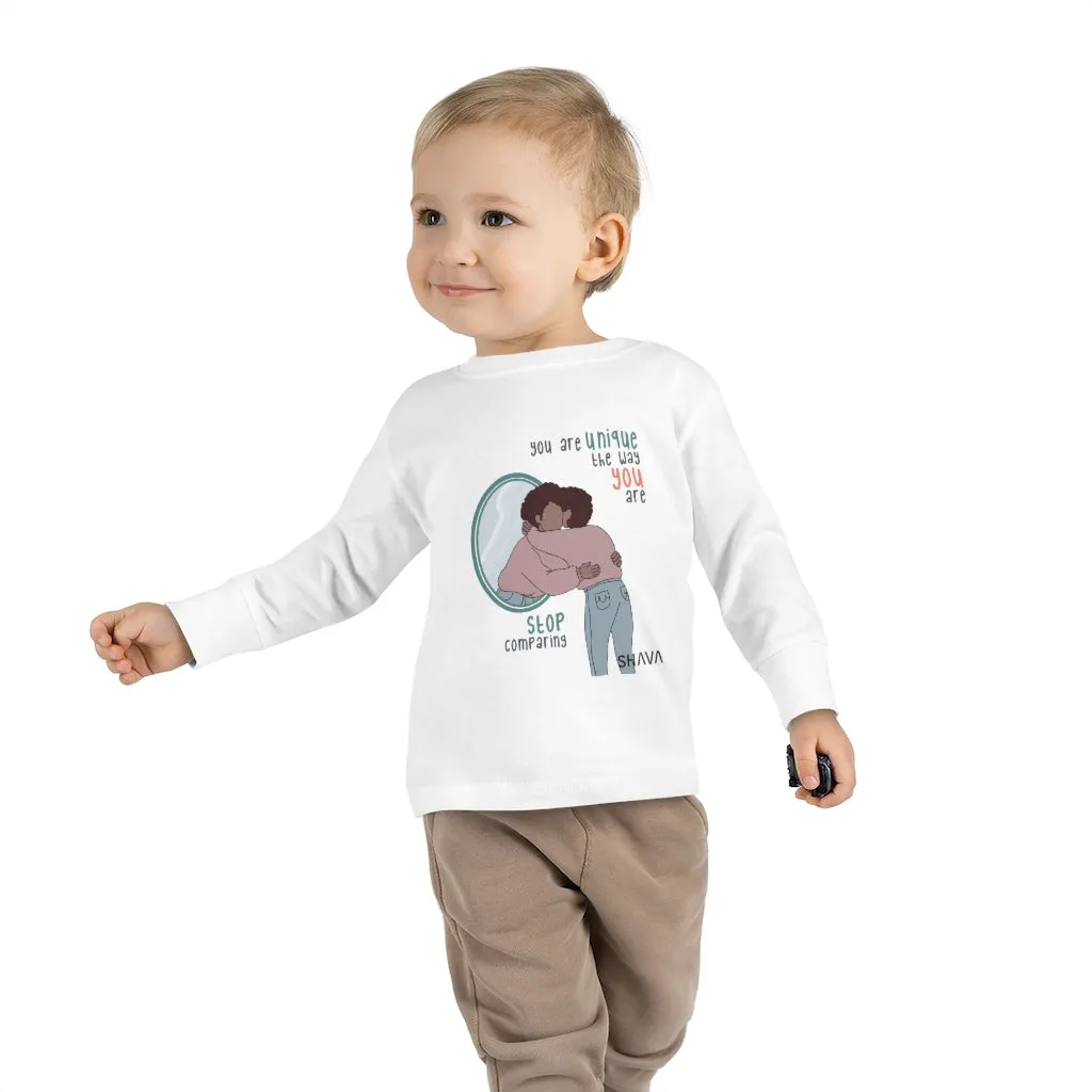 IAC  KIDS Long Sleeves  Toddler Tee / You are unique (black)