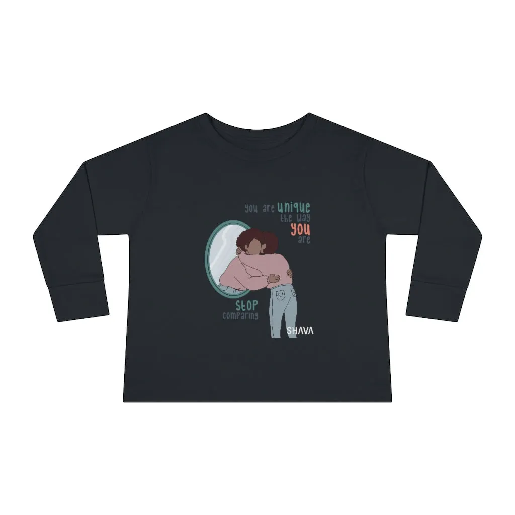 IAC  KIDS Long Sleeves  Toddler Tee / You are unique (black)