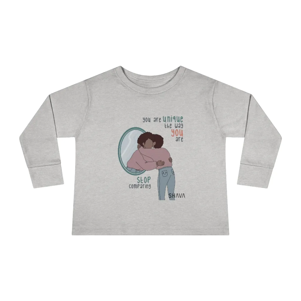 IAC  KIDS Long Sleeves  Toddler Tee / You are unique (black)