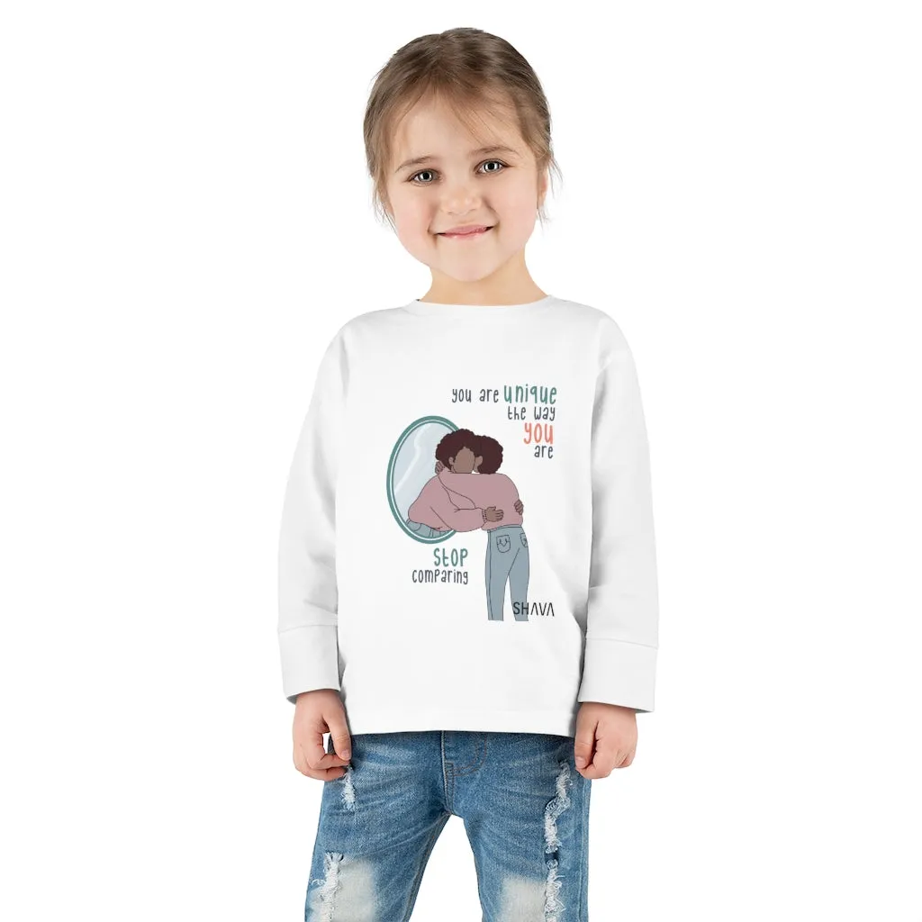 IAC  KIDS Long Sleeves  Toddler Tee / You are unique (black)