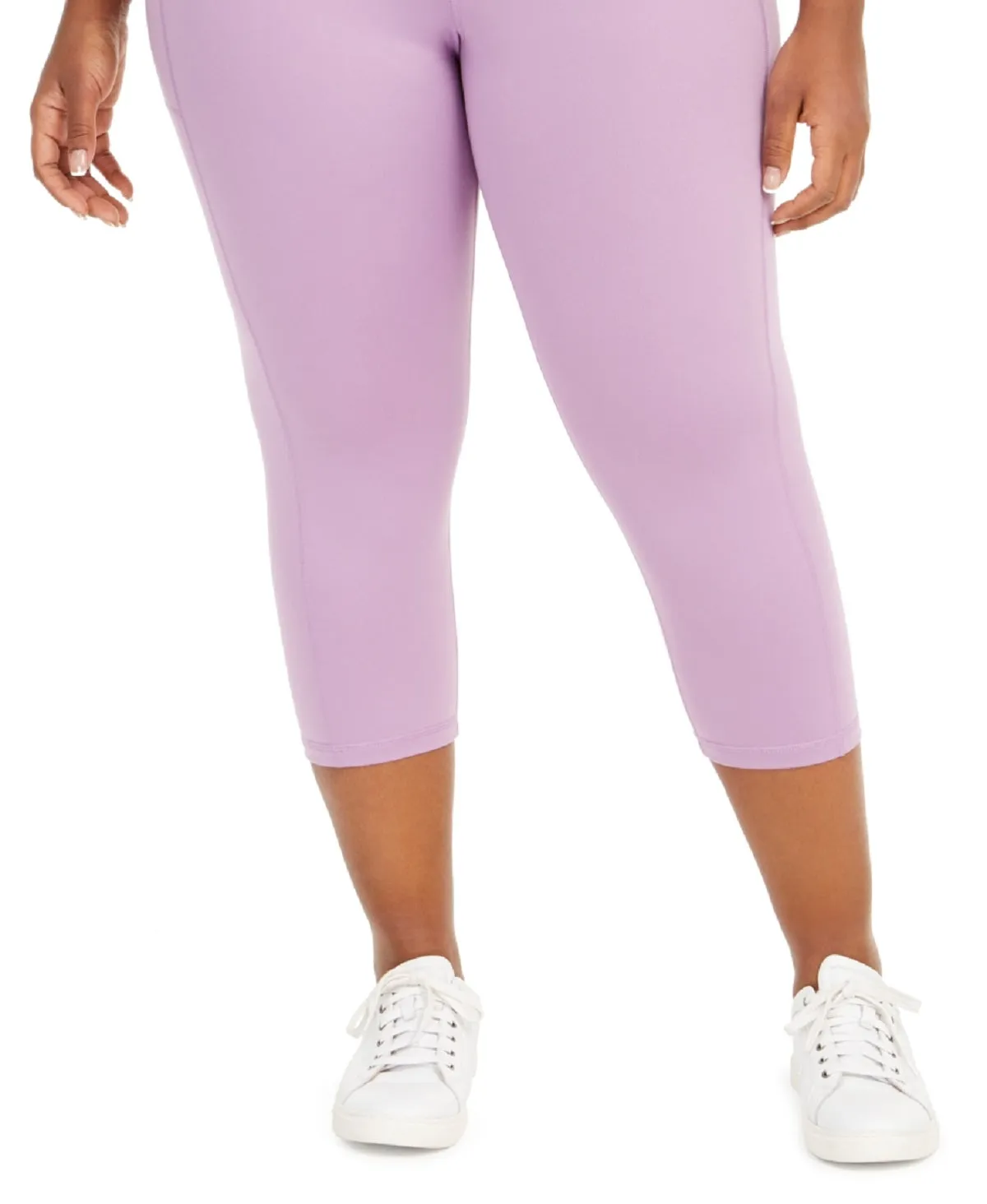 ID Ideology Women's Cropped Leggings Purple Size 1X