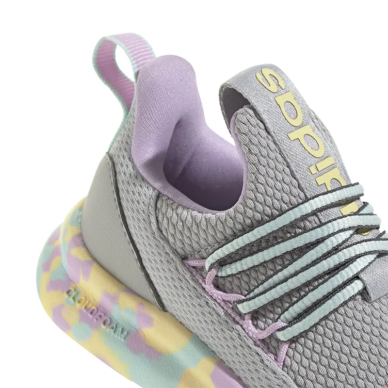 Kid's Toddler Lite Racer Adapt 7.0 Grey/Flash Aqua/Lilac