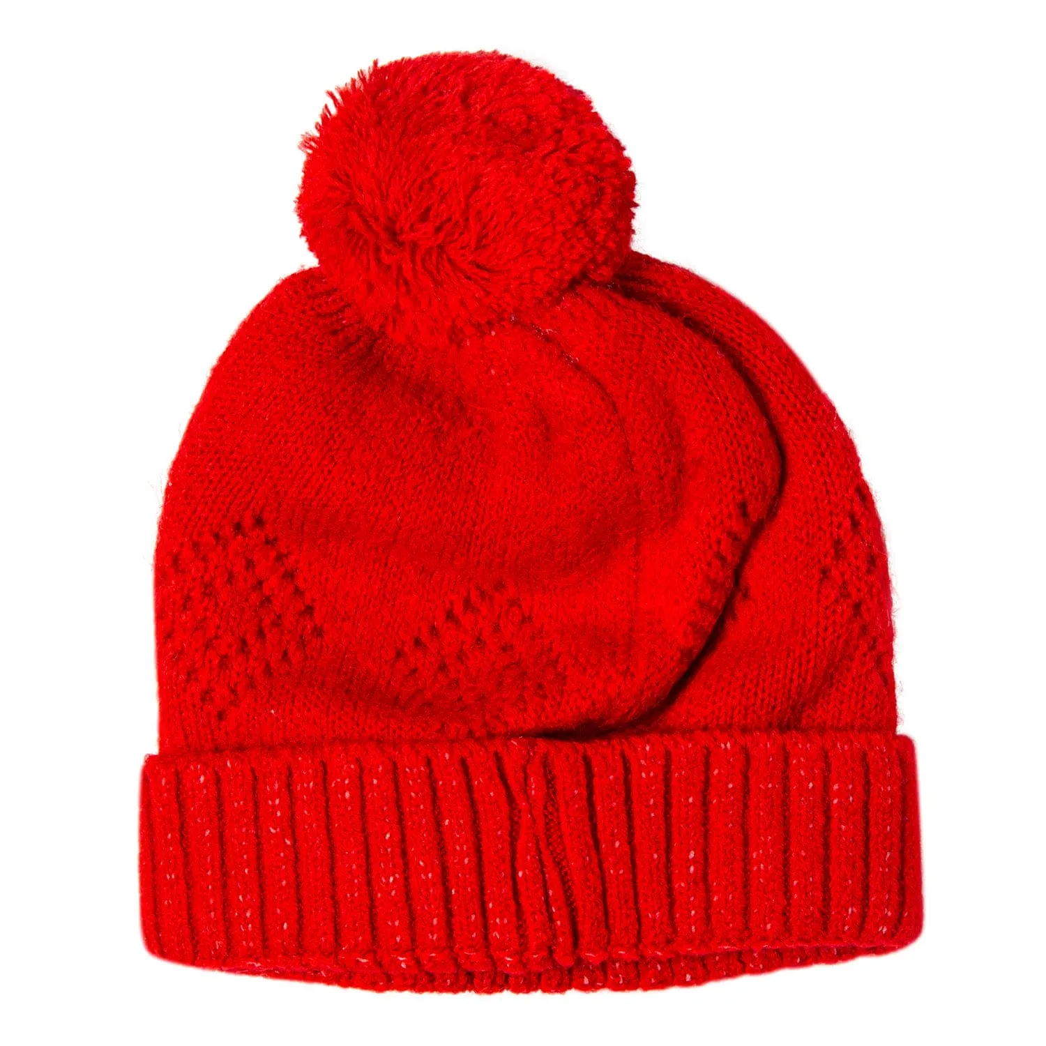 Knit Woollen Cap Honey Bee Red