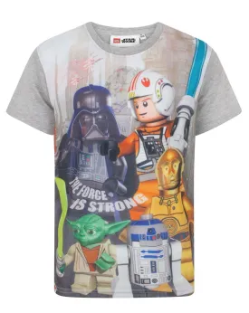 LEGO Boys Grey Short Sleeved T-Shirt